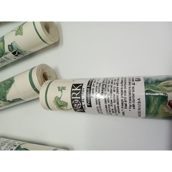York prepared Decorative Border‎ 4 rolls in packaging and one opened roll - Picture 3 of 6